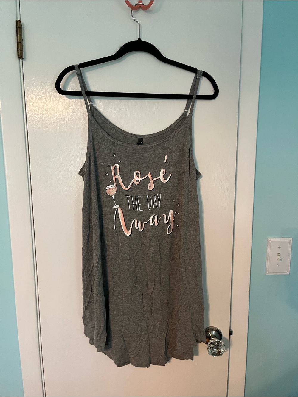 Gray Women's Nightgown - 'Rosé the Day Away' - torrid